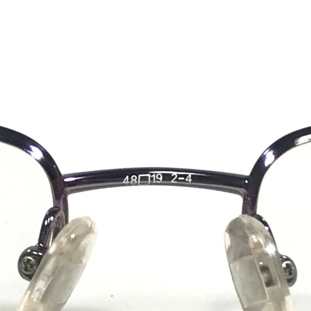 Nine West Petite Eyeglasses Frames 78 1A9 Purple Rectangular 48-19-130